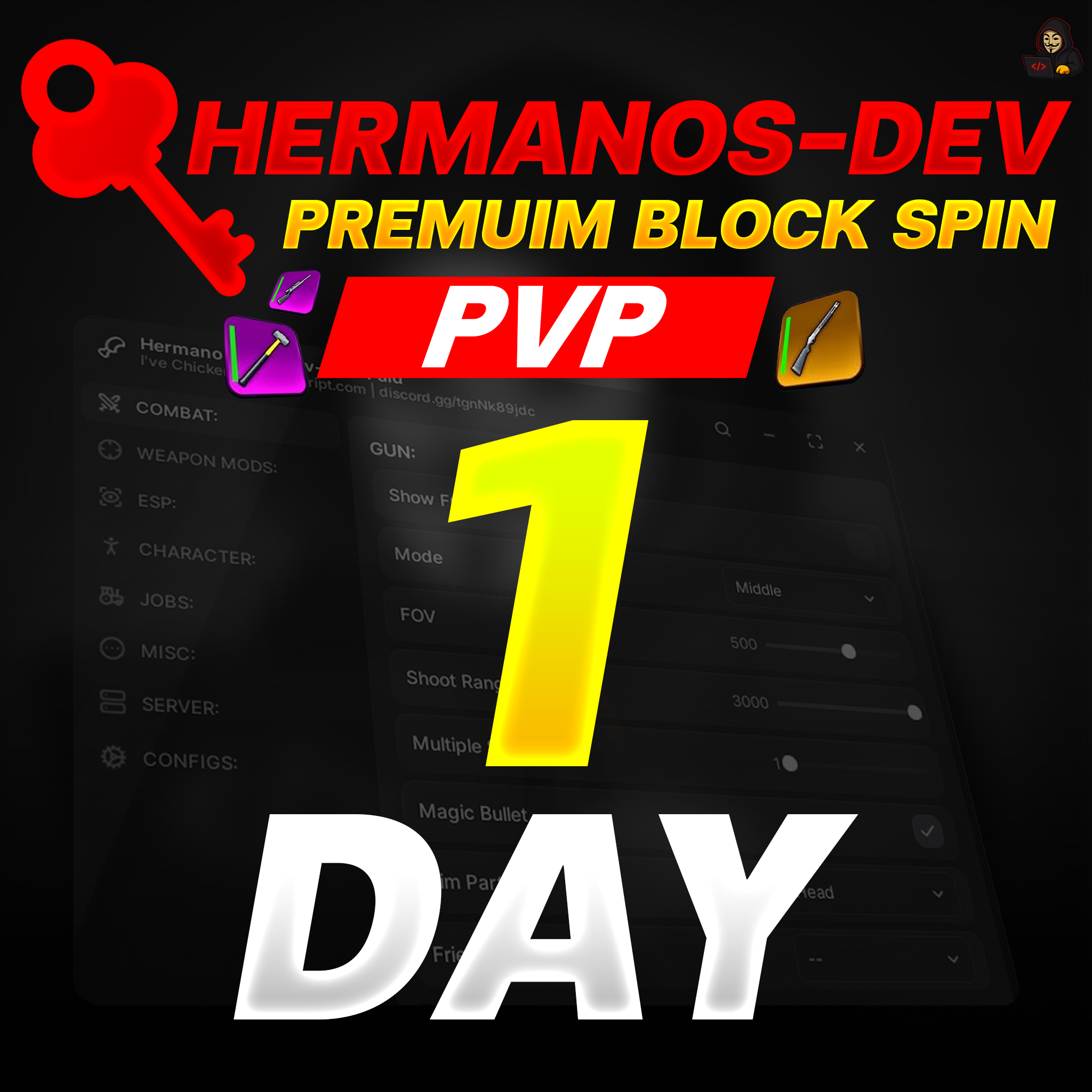 Block Spin - PVP 1 Day