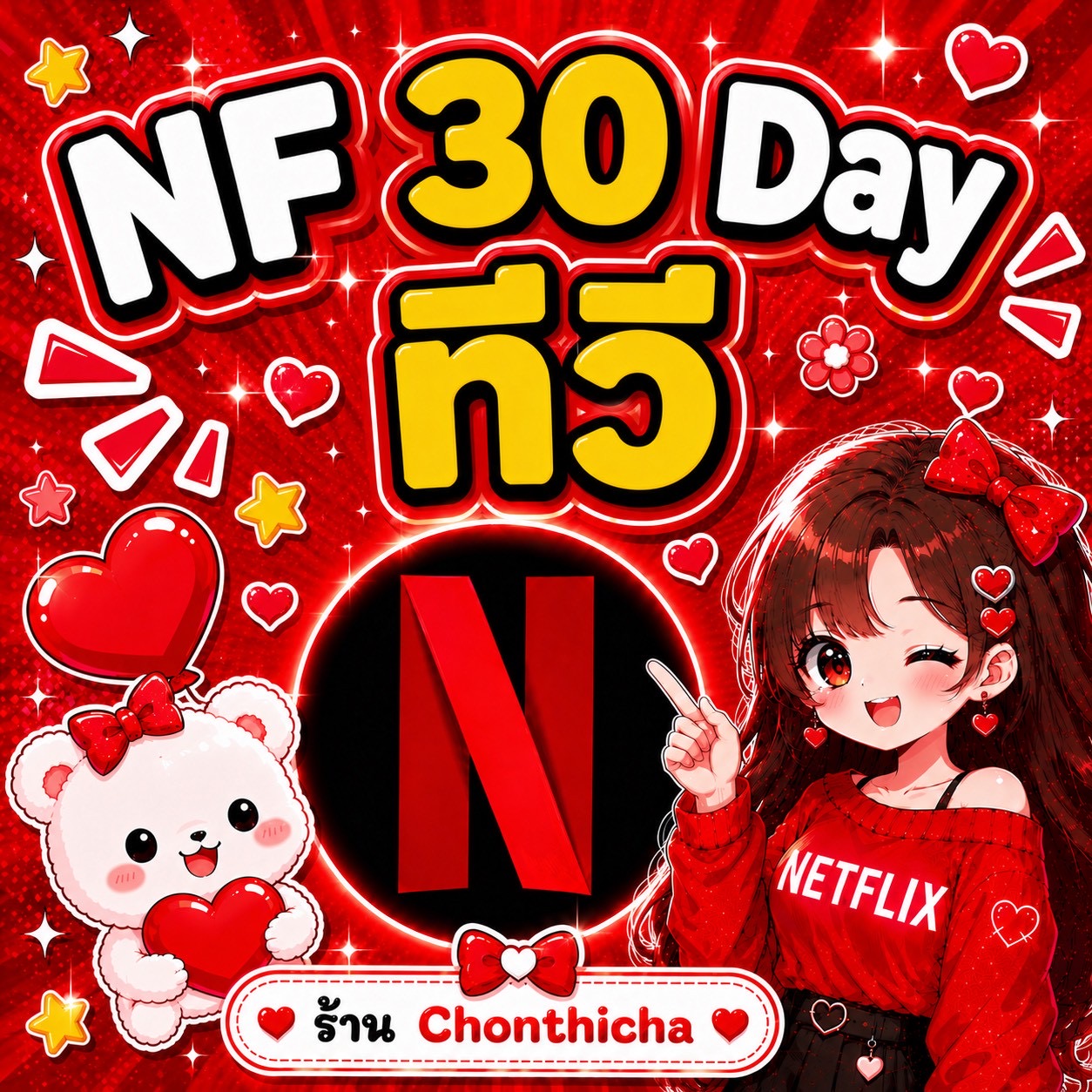 Netflix 30 Day Tv จอส่วนตัว